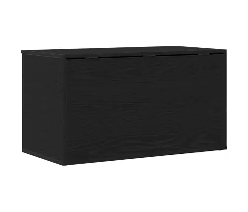 Salvestuskarp Ladustamisega Must Tamm 84 X 42 X 46 Cm Tehispuit