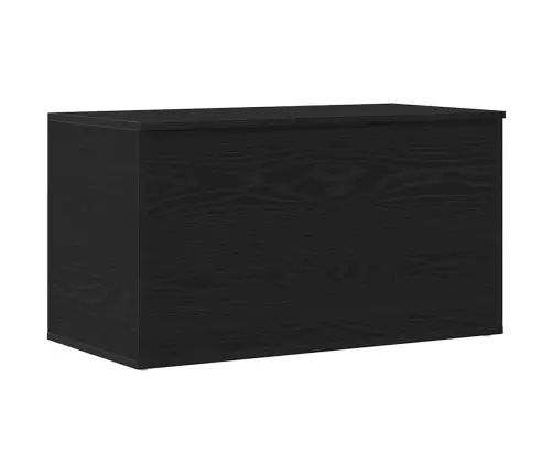 Salvestuskarp Ladustamisega Must Tamm 84 X 42 X 46 Cm Tehispuit