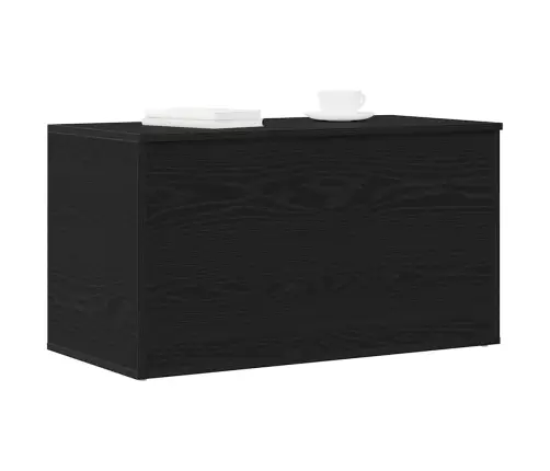 Salvestuskarp Ladustamisega Must Tamm 84 X 42 X 46 Cm Tehispuit