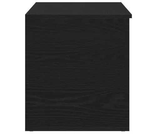 Salvestuskarp Ladustamisega Must Tamm 84 X 42 X 46 Cm Tehispuit