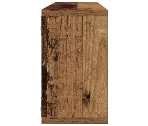 Sienas Plaukti 4 Gab. Vecs Koks 80X15X26 Cm Vidaxl