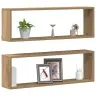 Seinariiul 2 Pcs Käsitöö Tamm 80 X 15 X 26 Cm Tehispuit