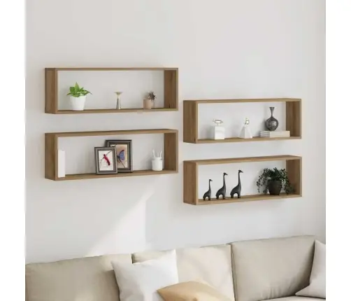 Seinakarbid 4 Pcs Artisani Tamme 80 X 15 X 26 Cm Tehispuit