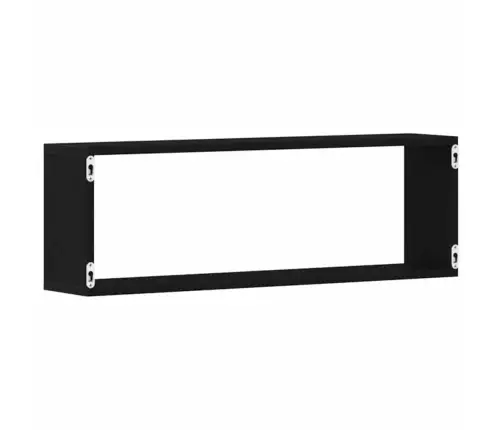 Sienas Plaukti 4 Gabali - Melns Ozolkoks, 80X15X26 Cm, Inženierijas Koks Vidaxl