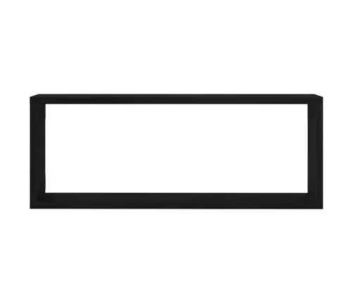 Sienas Plaukti 2 Komplektā Melns Ozols 60X15X23 Cm Izgatavots No Inženierijas Koka Vidaxl