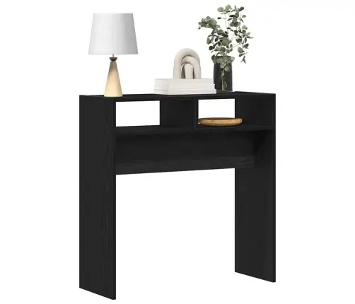 Konsolinis Stalas Juodas Ąžuolas 78 X 30 X 80 Cm