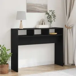 Konsoles Galds Melns Ozols 105 X 30 X 80 Cm Inženierijas Koks Vidaxl
