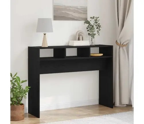 Konsolinis Stalas Juoda Ąžuolo 105 X 30 X 80 Cm