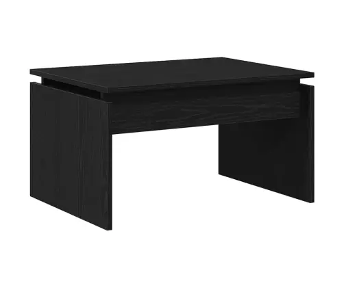 Kafijas Galdiņš Melns Ozols 68X38X50 Cm Inženieru Koks Vidaxl