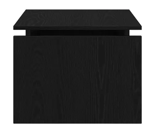 Kafijas Galdiņš Melns Ozols 68X38X50 Cm Inženieru Koks Vidaxl