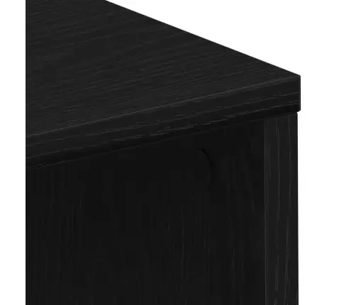 Laud Riiuliga Must Tamm 102,5 X 35 X 75 Cm Tehispuit