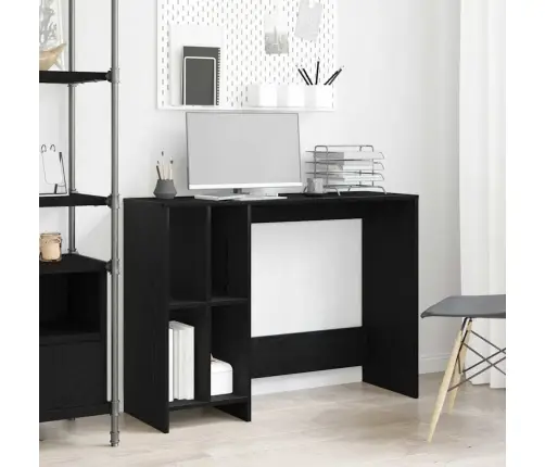 Laud Riiuliga Must Tamm 102,5 X 35 X 75 Cm Tehispuit