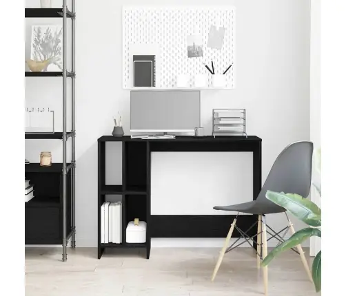 Laud Riiuliga Must Tamm 102,5 X 35 X 75 Cm Tehispuit