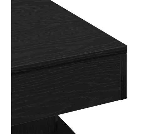 Kohvilaud Must Tamm 57 X 57 X 30 Cm Tehispuit Kohvilaud Must Tamm 57 X 57 X 30 Cm Tehispuit