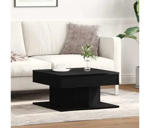 Kohvilaud Must Tamm 57 X 57 X 30 Cm Tehispuit Kohvilaud Must Tamm 57 X 57 X 30 Cm Tehispuit