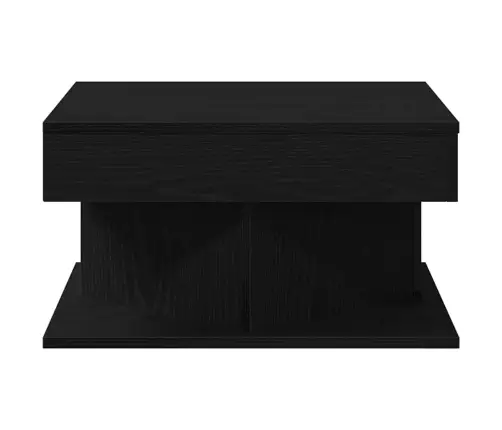 Kohvilaud Must Tamm 57 X 57 X 30 Cm Tehispuit Kohvilaud Must Tamm 57 X 57 X 30 Cm Tehispuit