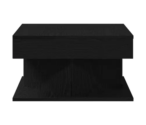 Kohvilaud Must Tamm 57 X 57 X 30 Cm Tehispuit Kohvilaud Must Tamm 57 X 57 X 30 Cm Tehispuit