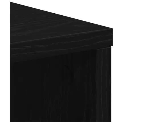 Uzglabāšanas Skapītis Melns Ozols 60X53X72,5 Cm Inženierijas Koks Vidaxl