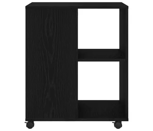 Uzglabāšanas Skapītis Melns Ozols 60X53X72,5 Cm Inženierijas Koks Vidaxl