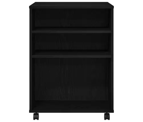 Uzglabāšanas Skapītis Melns Ozols 60X53X72,5 Cm Inženierijas Koks Vidaxl