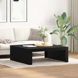 Kafijas Galdiņš Melns Ozols 100 X 100 X 35 Cm Inženierijas Koks Vidaxl