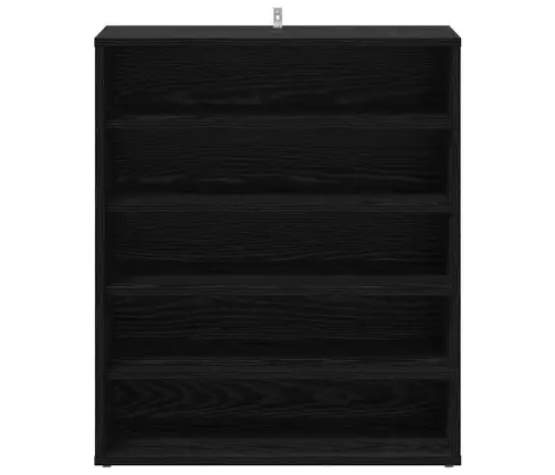 Apavu Skapis, Melns Ozols, 60X35X70 Cm, Inženierijas Koks Vidaxl