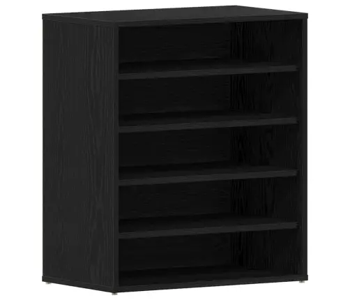 Apavu Skapis, Melns Ozols, 60X35X70 Cm, Inženierijas Koks Vidaxl