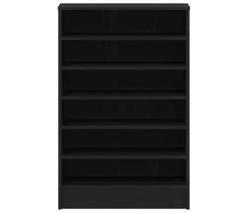 Apavu Skapītis Melnā Ozola Krāsā 60X35X92 Cm Inženierijas Koks Vidaxl