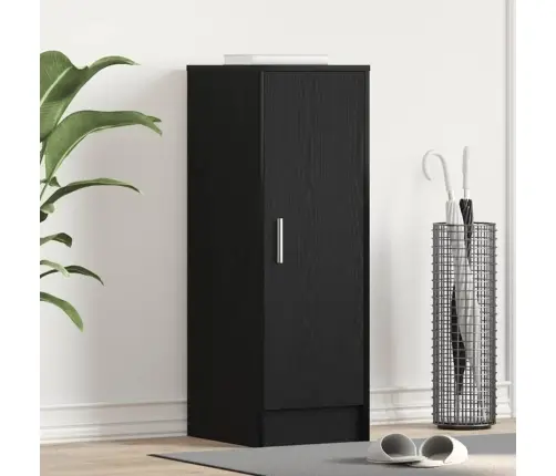 Apavu Skapis - Melns Ozols 32X35X92 Cm, Inženierijas Koks Vidaxl