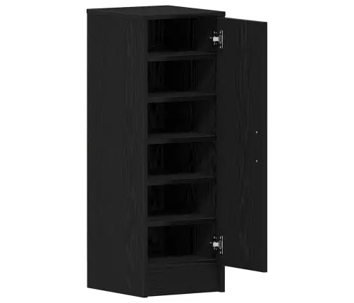 Apavu Skapis - Melns Ozols 32X35X92 Cm, Inženierijas Koks Vidaxl