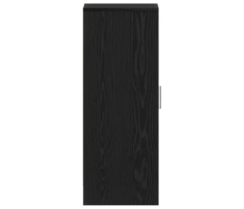 Apavu Skapis - Melns Ozols 32X35X92 Cm, Inženierijas Koks Vidaxl