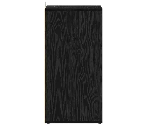 Apavu Skapis 2 Gabali Melna Ozola 32X35X70 Cm Inženierijas Koks Vidaxl