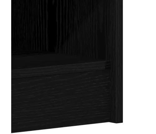Apavu Skapis, Melns Ozols, 31.5X35X90 Cm, Inženierijas Koks Vidaxl