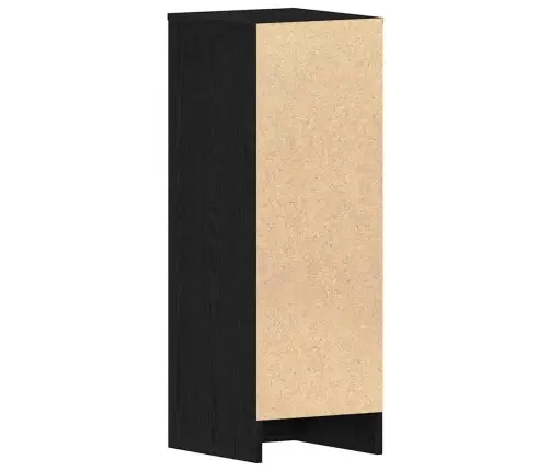 Apavu Skapis, Melns Ozols, 31.5X35X90 Cm, Inženierijas Koks Vidaxl