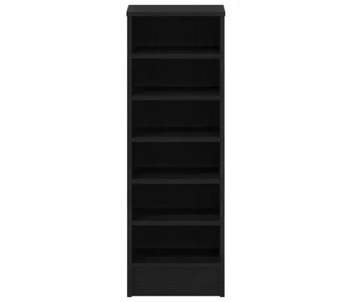 Apavu Skapis, Melns Ozols, 31.5X35X90 Cm, Inženierijas Koks Vidaxl