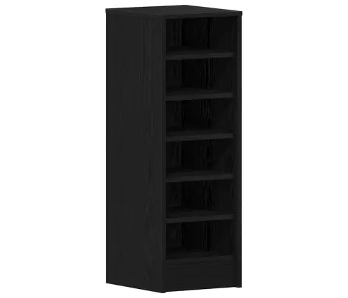 Apavu Skapis, Melns Ozols, 31.5X35X90 Cm, Inženierijas Koks Vidaxl