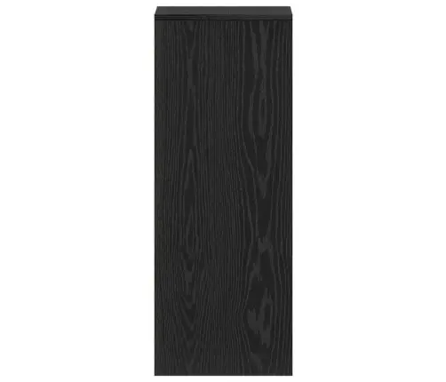 Apavu Skapis, Melns Ozols, 31.5X35X90 Cm, Inženierijas Koks Vidaxl