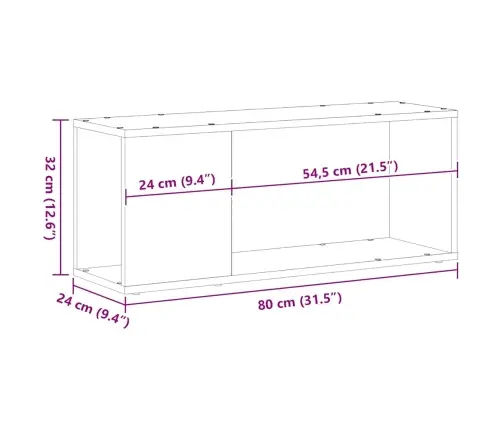 Tv Galds, Balts, 80X24X32 Cm, Inženierijas Koks Vidaxl Tv Galds, Balts, 80X24X32 Cm, Inženierijas Koks Vidaxl