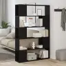 Grāmatu Plaukts Melns Ozols 100X24X155 Cm Inženierijas Koks Vidaxl