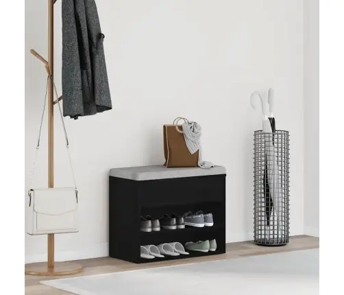 Hall Bench Melns Ozols 60X30X45 Cm Inženierijas Koks Vidaxl