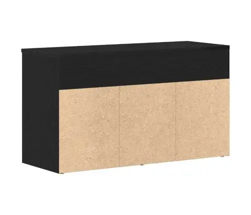 Hall Bench Melnais Ozols 60X30X45 Cm Inženierijas Koks Vidaxl