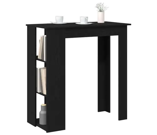 Baro Stalas Juodas Ąžuolas 102 X 50 X 103,5 Cm Apdirbta Mediena