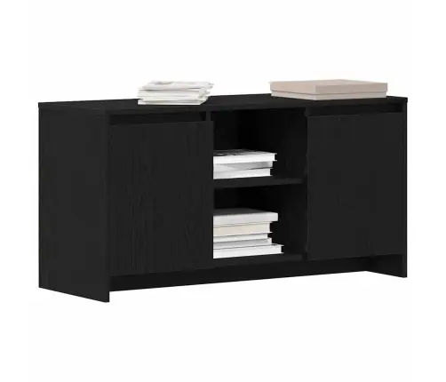 Tv Skapis Melnā Ozola Krāsā 102X37,5X52,5 Cm No Inženierijas Koka Vidaxl