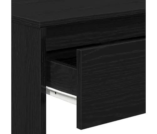 Melno Ošu Konsoles Galds - 100X35X76.5 Cm - Inženierijas Koks Vidaxl