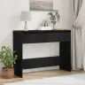 Melno Ošu Konsoles Galds - 100X35X76.5 Cm - Inženierijas Koks Vidaxl