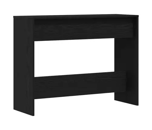 Melno Ošu Konsoles Galds - 100X35X76.5 Cm - Inženierijas Koks Vidaxl