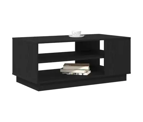 Melns Ozolkoka Kafijas Galdiņš 102X55X43 Cm No Inženierijas Koksnes Vidaxl