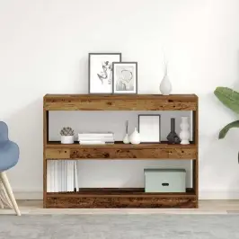 Grāmatu Skapis Vecs Koks 100 X 30 X 72 Cm Inženierijas Koks Vidaxl
