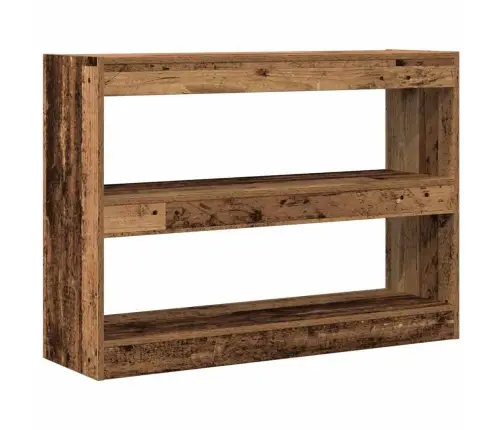 Grāmatu Skapītis/Istabas Dalītājs Novecinātā Kokā, 100X30X72 Cm, Izgatavots No Inženiertehniskā Koka Vidaxl