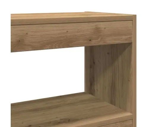 Grāmatu Skapis/Telpas Dalītājs - Amatnieku Ozolā - 100X30X103Cm, Izgatavots No Inženierijas Koka Vidaxl